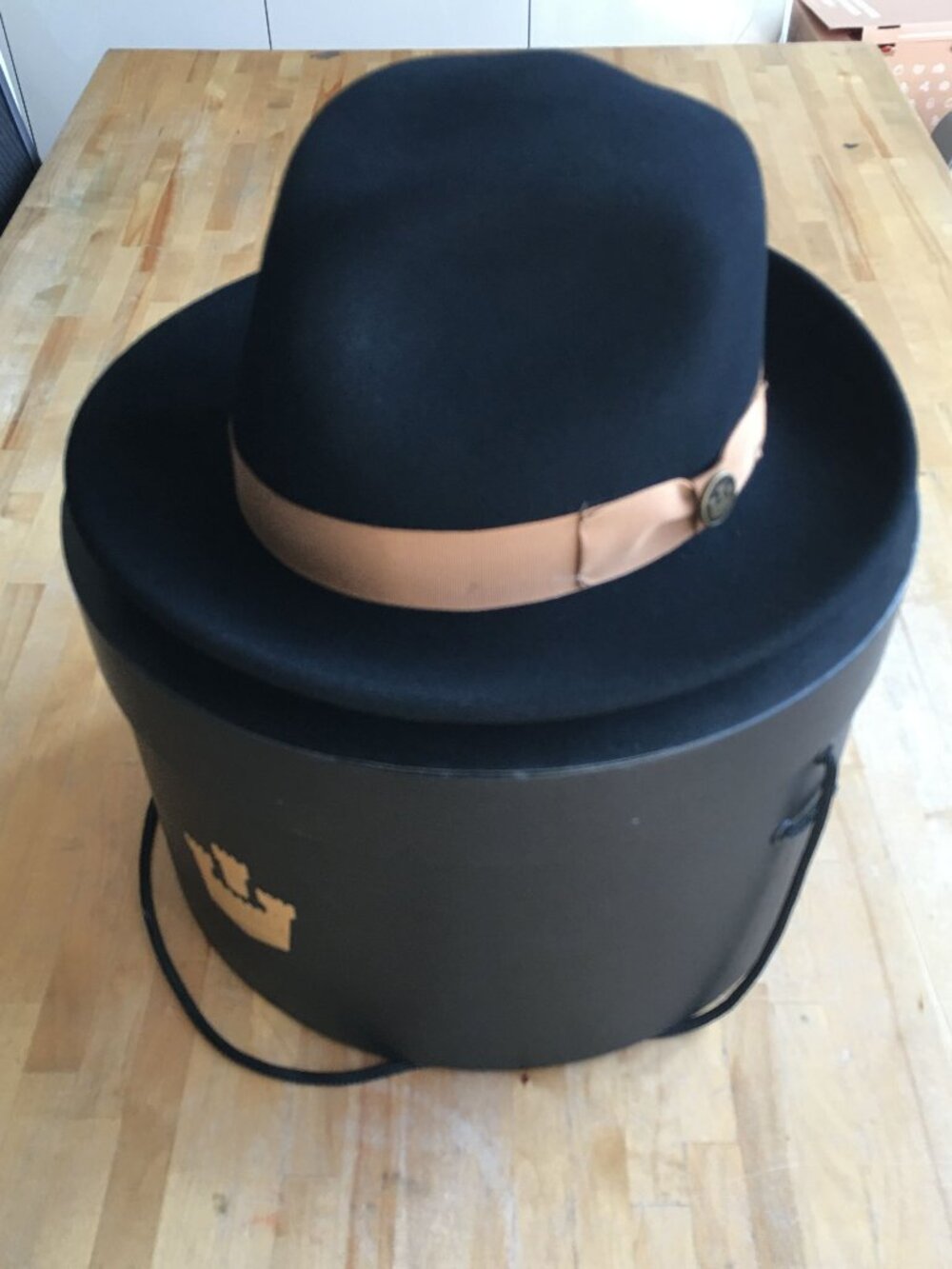 Goorin Bros. Fedora "Black/Brown" Size Medium NEW